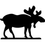 Moose silhouette vector