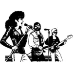 Immagine vettoriale di musica band