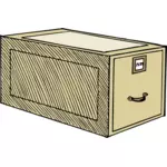 Vektorbild av en låda