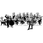 Meksykańskie typu Orkiestra wektor