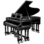 Ilustración vectorial piano