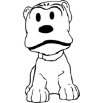 Vector graphics of angry dog