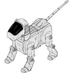 Vector image of dog robot