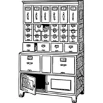 Laden kabinet vector afbeelding