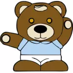 टेडी भालू खिलौना सदिश ग्राफिक्स