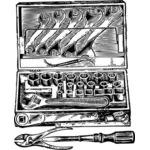 Vector de caja de herramientas de dibujo