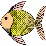 Vector Illustrasjon av tropiske mønstret fisk