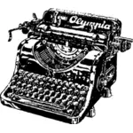 Graphiques vectoriels de machine à écrire