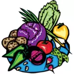 Grønnsaker blanding vektorgrafikk utklipp