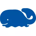 Whale icon vector