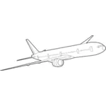 Боинг 777 векторное изображение
