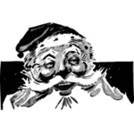 Jolly Santa vektor ilustrasi
