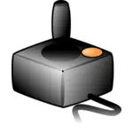 Clip-art vector de joystick de jogos de computador com cabo
