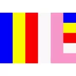 Jodo 信州佛教旗帜矢量图像