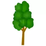 Albero verde clip arte vettoriale