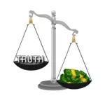 Sanningen och pengar skala
