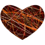 Vector illustraties van gevlekt hart
