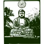 Buddha vector drawing