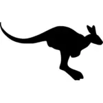 Silhouette de kangourou
