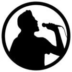 Karaoke-Symbol-Vektor-Bild