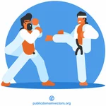 Combatientes del karate
