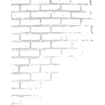 Image vectorielle de briques blanches frontière détail
