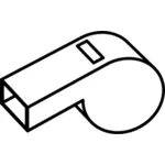 Vector clip art of whistle for coloring book