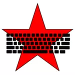 Коммунистическая клавиатуры векторное изображение