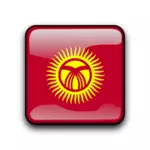 Vettore di bandiera del Kirghizistan