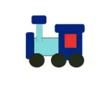 Ilustrasi vektor mainan kereta api
