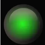 Grafica vettoriale pulsante verde
