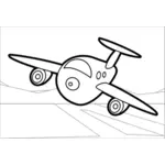 Clip-art vector de avião