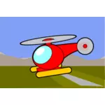 Cartoon afbeelding van een helikopter