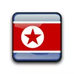 Kuzey Kore bayrağı vektör