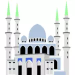 Sultan Ahmad Shah Mosque vector drawing