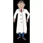 Scienziato in cappotto del laboratorio