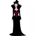 Lady vampire vector illustration