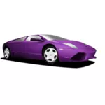 Paarse Lamborghini vector afbeelding