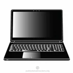 Czarny laptop