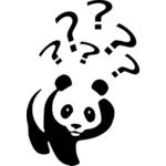 Waarom panda vector afbeelding