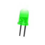 Zelená LED diodou na