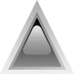 Black led triangle vector drawing