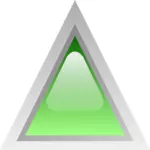 Grønn led trekant vektorgrafikk utklipp