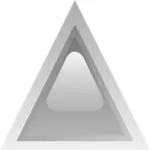 Grey dipimpin segitiga vektor gambar
