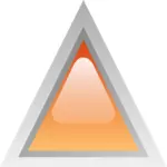 Oranžová dioda trojúhelník vektorové ilustrace