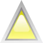 Yellow led triangle vector illustration