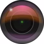 Vektorgrafikk utklipp av kameralinsen med variabelt uskarpt-filtre