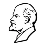 Vector portrettet av Lenin