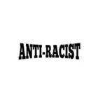 ' Anti-razzista ' lettering