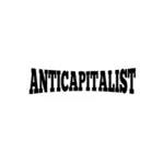 'Anticapitalist' ベクトル画像